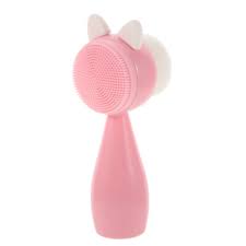 sillica gel facial brush double